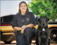  ?? SUBMITTED PHOTO ?? Chester County Sheriff’s Deputy September Spencer enjoys working with her K-9partner Luke, who is trained in tracking and narcotics detection.