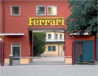  ?? SUPPLIED ?? The historic gateway is still the main entrance to Ferrari, but what lies behind it is ultra-modern.