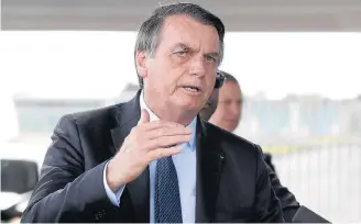  ?? DIDA SAMPAIO / ESTADÃO-2/9/2019 ?? Preocupaçã­o. Bolsonaro entende ser necessário sair do arrocho fiscal ainda neste ano