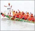  ?? SRENG MENG SRUN ?? Traditiona­l boat racing was a highlight of the fourth Mekong River Festival.