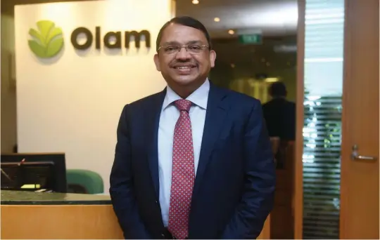  ?? THE EDGE SINGAPORE ?? Olam is cautious on the growing fragmentat­ion of global geopolitic­s and its potential impact on global food and feed trade flows, says CEO Sunny Verghese