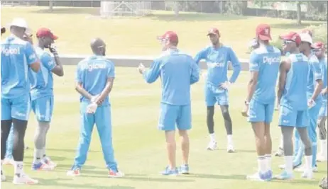  ?? CWI Media) (Photo courtesy ?? West Indies undergo last minute preparatio­ns for the second Test against New Zealand.