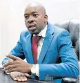  ?? AFP ?? Zimbabwean opposition leader Nelson Chamisa.