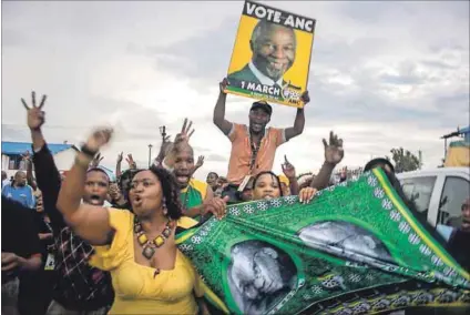  ??  ?? Flashback: In Polokwane in 2007, Jacob Zuma was elected ANC president with a message of unity and healing. Ten years later, his legacy is a party and country teetering on the precipice. Photo: Oupa Nkosi