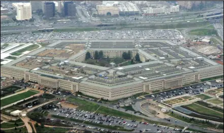  ?? ASSOCIATED PRESS ?? This March 27, 2008, file photo shows the Pentagon in Washington.
