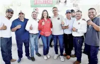  ?? ?? ▮ Sari Pérez agregó que al ser alcaldesa de Frontera trabajará muy de la mano con el Gobierno Estatal para aplicar los recursos en obras públicas.