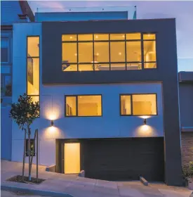  ??  ?? Above: The Noe Valley home includes a terrace that looks out at the San Francisco skyline. Right: The home at 1188 Diamond St. is a five-bedroom in Noe Valley available for $4.75 million.