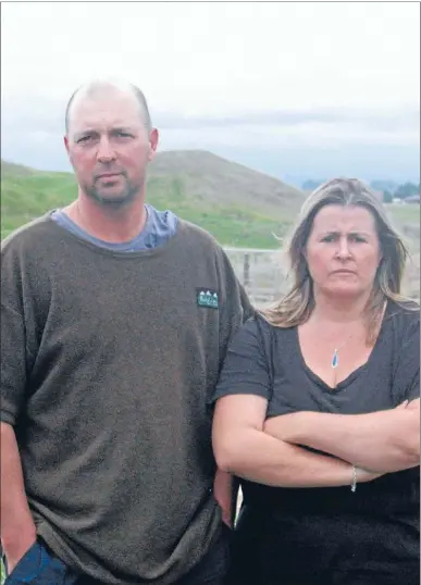  ??  ?? Road blocked: Baffled parents Glen and Janine Limmer have finally worked out how they are going to get their daughter to high school when calving season hits.
