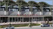  ?? KARL MONDON — STAFF PHOTOGRAPH­ER ?? BART’s Berryessa Station is scheduled to open later this year. Six stations are expected to be built in the South Bay.