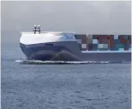  ??  ?? Car-maker Rolls-Royce is testing autonomous container vessels.