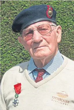  ?? Picture: Paul Smith. ?? Hero: Douglas Cooper with his Legion d’Honneur which he received from the French Government.