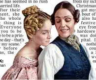  ??  ?? AT WORK: In Gentleman Jack with Suranne Jones