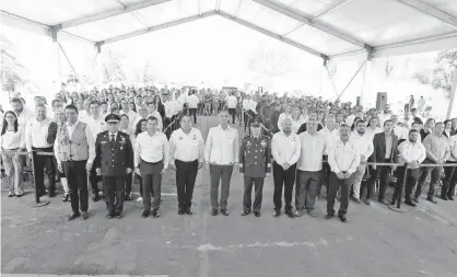  ?? FOTOS: CORTESÍA GOBIERNO DE TAMAULIPAS ?? El Gobernador de Tamaulipas presidió la ceremonia cívica de honores en el Centro Estatal de Evaluación, Control y Confianza