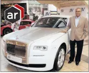  ?? PICTURE: SIBUSISO NDLOVU/AFRICAN NEWS AGENCY (ANA) ?? Ashok Sewnarain with his 2018 Rolls-Royce Ghost. ■ To
watch the video, see the instructio­ns on page 21.