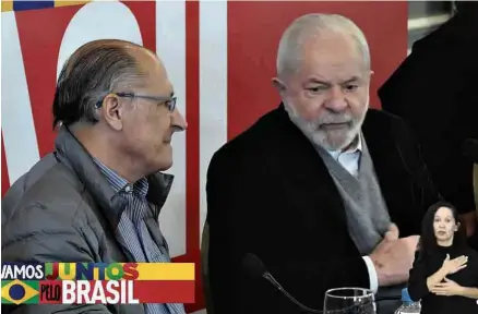  ?? Reprodução/canal Lula no Youtube ?? Alckmin e Lula no evento deste sábado sobre a pauta ambiental na campanha do PT