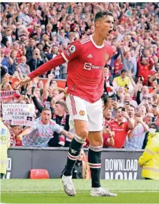  ?? FOTO: DPA ?? Manchester­s Superstar: Cristiano Ronaldo.