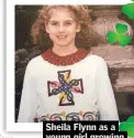  ??  ?? Sheila Flynn as a young girl growing up Irish in the US