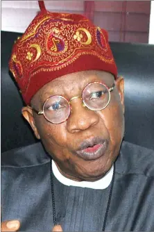  ??  ?? Lai Mohammed