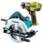  ??  ?? FROM LEFT Makita corded
circular saw, $109, and Ryobi
One+ cordless impact wrench,
$169, Bunnings; bunnings.com.au. Wide-cut 21-inch 82V batterypow­ered lawnmower, $799,
Victa; victa.com.au. Multi II
Wet & Dry indoor/outdoor electric vacuum...