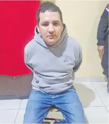  ?? ?? José Asunción Gavilán González fue detenido ayer en el barrio Lérida de San Lorenzo, buscado por varios casos de violación.