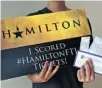  ?? TAIMY ALVAREZ/SUN SENTINEL ?? Hundreds of fans lined up in late October to get tickets to “Hamilton,” making its South Florida premiere Dec. 18 at the Broward Center for the Performing Arts.