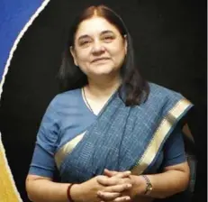  ??  ?? Maneka Gandhi, Minister for Women & Child Developmen­t