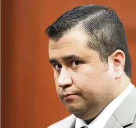  ?? JOE BURBANK Orlando Sentinel via Associated Press ?? George Zimmerman successful­ly pleaded self-defense in Trayvon Martin’s death.