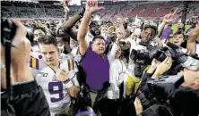  ?? John Bazemore / Associated Press ?? LSU’s win over Alabama took the Crimson Tide’s College Football Playoff future out of their hands.