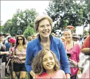  ??  ?? Sen. Elizabeth Warren, D-Mass., has taken a convention­al route as she reaches out to national constituen­cies.