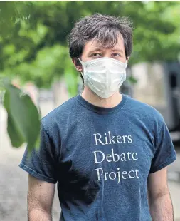  ?? JACKIE MOLLOY THE NEW YORK TIMES ?? Josh Morrison, who runs an advocacy group for kidney donors, supports the idea of a coronaviru­s challenge trial and has begun organizing volunteers.