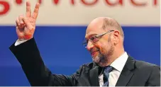  ?? /AFP Photo ?? Critical business: Leader of the Social Democratic Party, Martin Schulz is open to coalition talks.