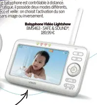  ?? ?? Babyphone Vidéo Lightshow BM5463 - SAFE & SOUND®, 189,99 €