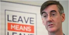  ??  ?? Britain’s Jacob Rees-Mogg’s flippant solution to the Irish Border issue appears to be to just shrug it off