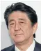  ??  ?? Abe: Will resume talks with Moon