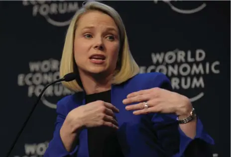  ?? ERIC PIERMONT/AFP/GETTY IMAGES FILE PHOTO ?? Avoiding an even larger reduction in the deal value represents a small victory for Yahoo CEO Marissa Mayer.