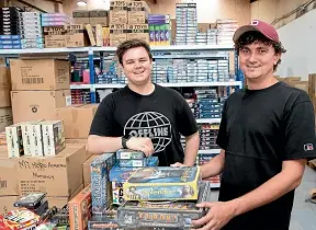  ?? TOM LEE/STUFF ?? Game Kings Eliot Jessep and Ben Hawken have enjoyed 220 per cent growth in sales this year.