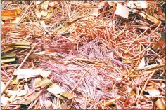  ?? (Courtesy pic) ?? Scrap metal and copper cable theft is estimated to have cost the SA economy over R47 billion in damages.