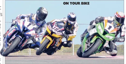  ?? Picture: GEOFF BRINK ?? Motorsport fans are expected to turn up in their thousands to support the national championsh­ip motorcycle racing event at the old Durban Internatio­nal Airport site today. The national motorcycle circuit racing championsh­ip makes a long-awaited return...