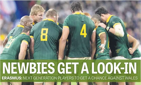  ?? Picture: Gallo Images ?? BIG CALL. A good number of Springbok regulars who played in last year’s World Cup triumph in France will not be picked for the Boks’ once-off internatio­nal against Wales at Twickenham on 22 June.