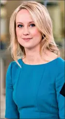  ?? ?? FRONTRUNNE­R: Sophy Ridge has her own flagship show on Sky News