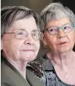  ?? THE CANADIAN PRESS ?? Cecile Dionne, left, and her sister Annette would like consistent funding for birthplace in North Bay.