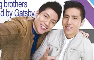  ??  ?? Jeric and Jeron Teng
are ‘selfieread­y’
