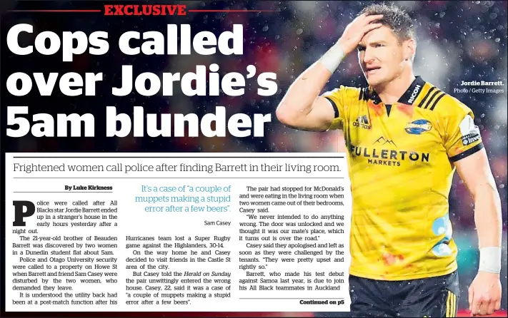  ?? Photo / Getty Images ?? Jordie Barrett.