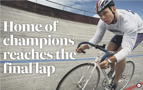  ??  ?? 1 Chris Hoy trains at the velodrome after being selected for the 2002 Commonweal­th Games. 2 Callum Skinner powers his way down the track in the 2009 Edinburgh Grand Prix. 3 Graeme Obree demonstrat­es the ‘tuck’ position at Meadowbank in 1990.