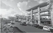  ?? Contribute­d/Oddo Developmen­t ?? Oddo Developmen­t is proposing a mixed-use developmen­t in Olathe’s Cedar Creek neighborho­od with 300 apartments.