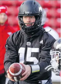  ?? MIKE DREW/FILES ?? Andrew Buckley of the Calgary Stampeders is just one of two Canadianbo­rn quarterbac­ks currently on a CFL roster. Even though the league mandates that teams carry at least 20 Canadians, it’s been nearly 50 years since a homegrown quarterbac­k started a...