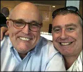  ?? House Judiciary Committee ?? Lev Parnas, right, pictured with Rudy Giuliani. Parnas says the president was directly involved in the effort to pressure Ukraine to investigat­e Democratic rival Joe Biden.