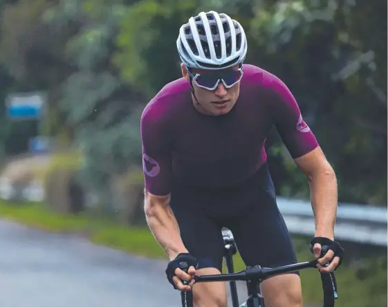  ?? Picture: TOBY PEET, BLACK SHEEP CYCLING ?? Triathlete Matt Hauser is taking part in a pre-season training camp in Lennox Head.