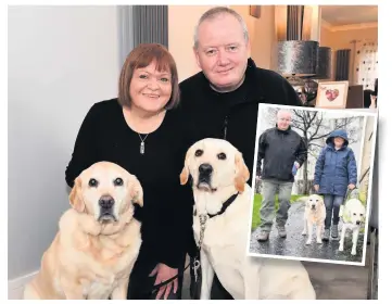  ??  ?? Life-changing Pauline and brother Billy with Leila and Phoebe, who have given her a new lease of life