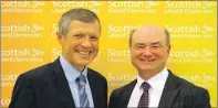  ??  ?? Alan Reid, right, with Scottish Lib Dem leader, Willie Rennie